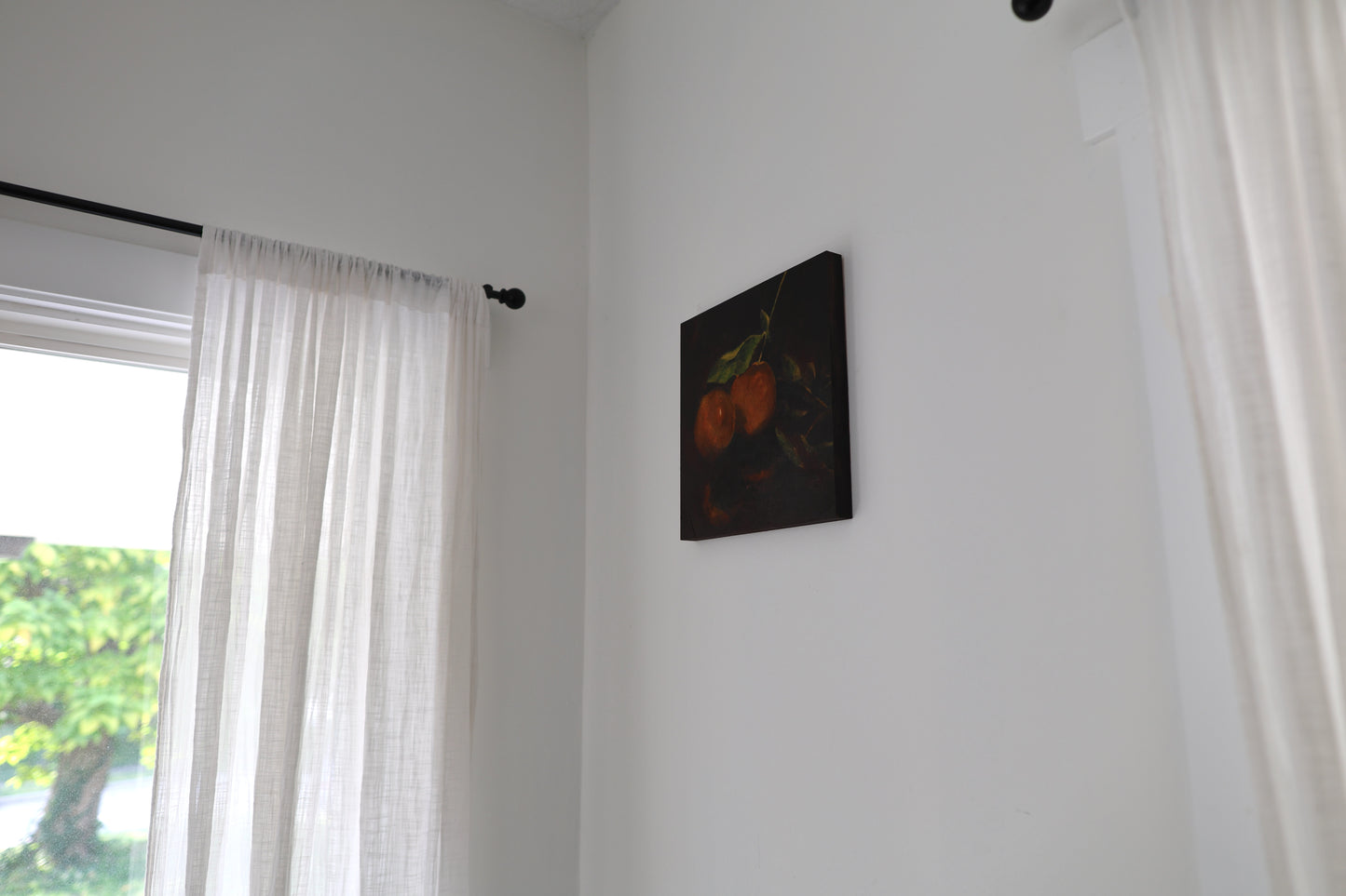 Orange Leaves for Healing: Original Oil Painting