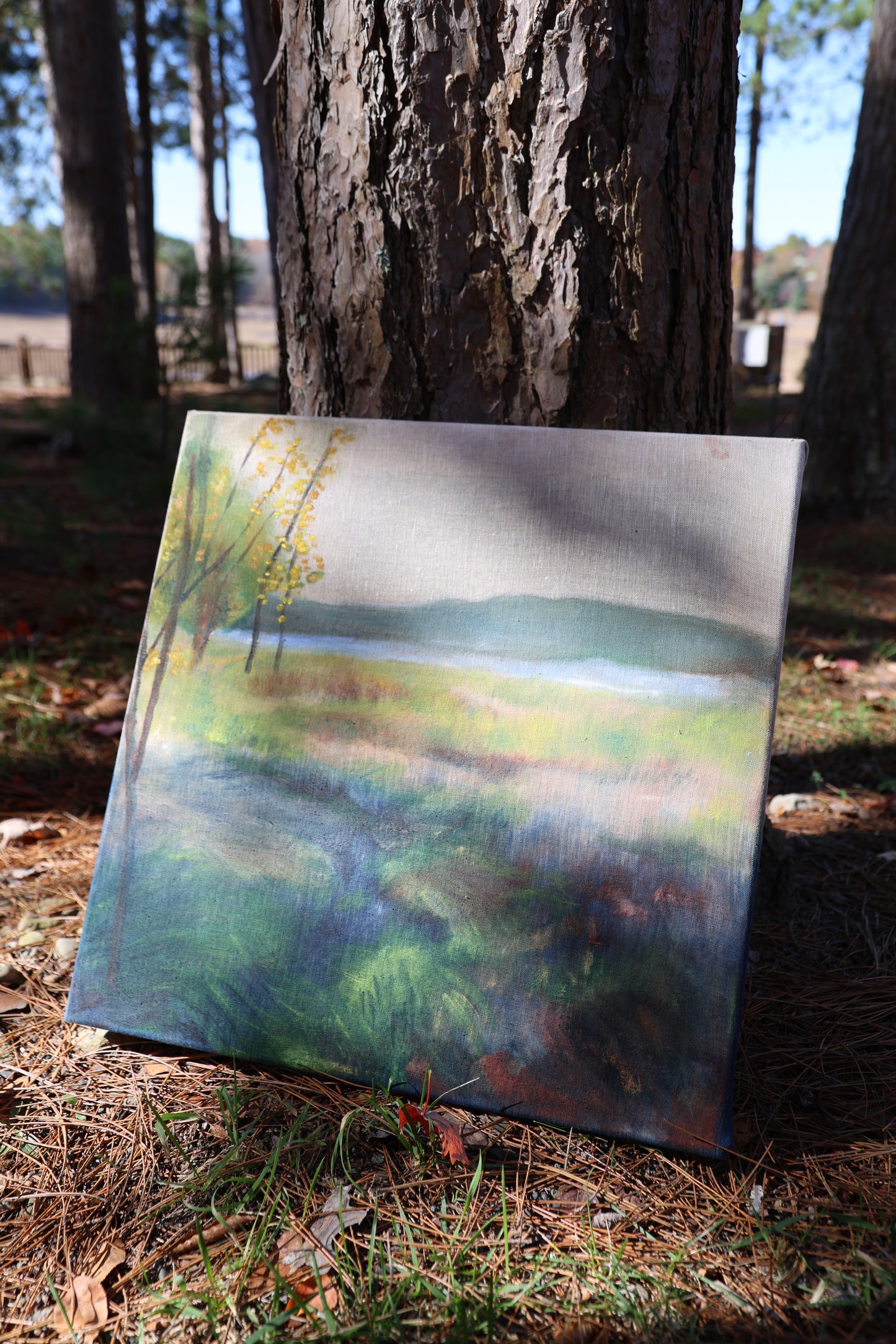 Running Stream: Original Oil Painting