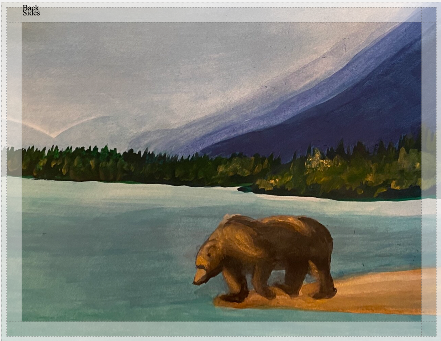 "Bear Mountains" Watercolor Print