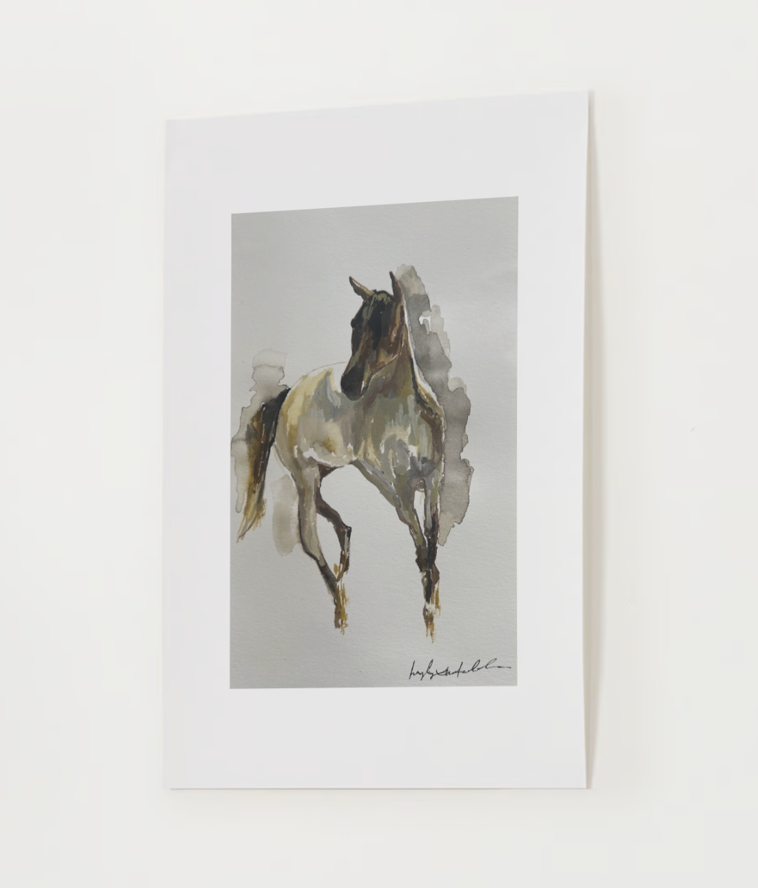 "Galloping Horse" Watercolor Print