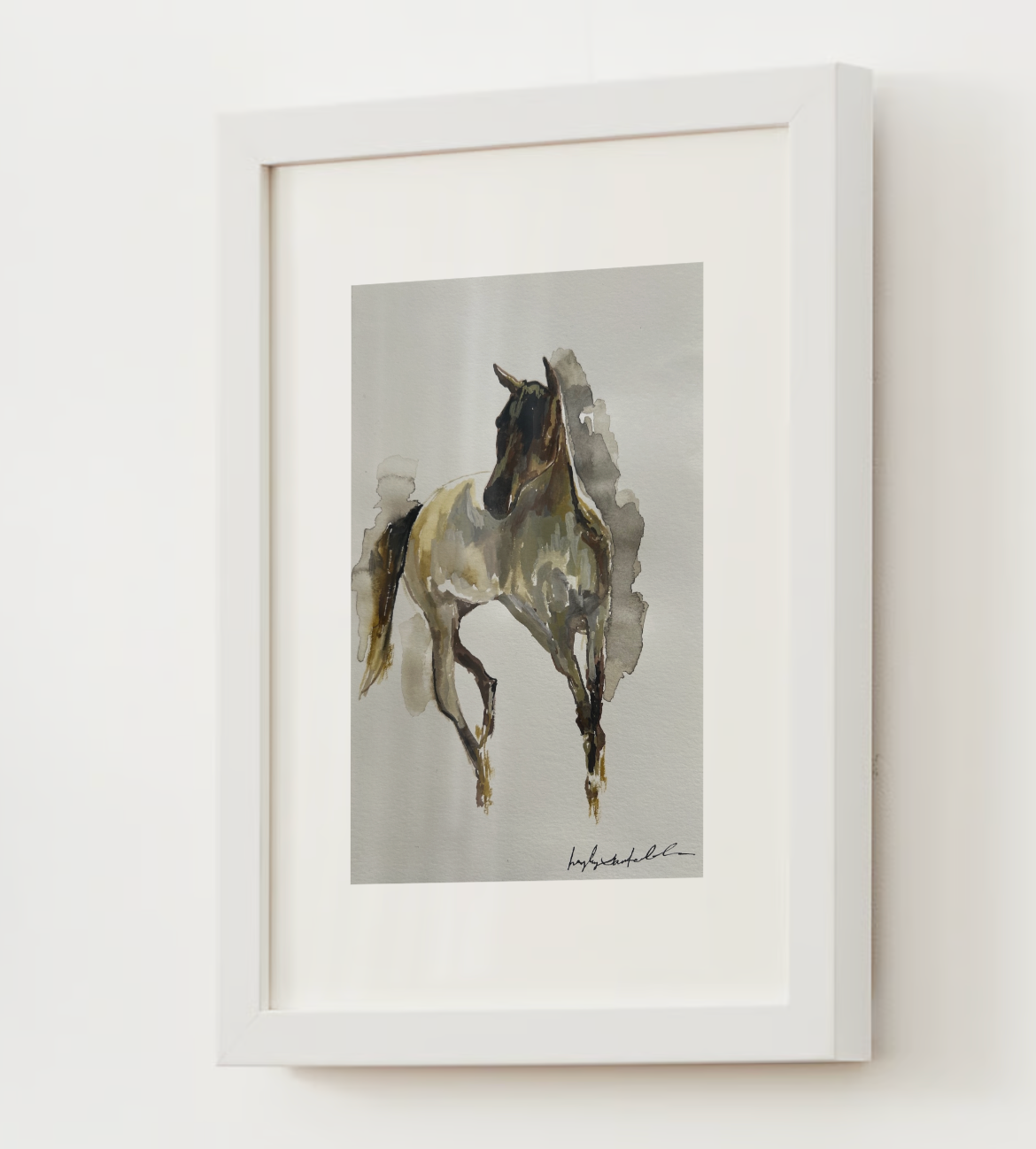"Galloping Horse" Watercolor Print