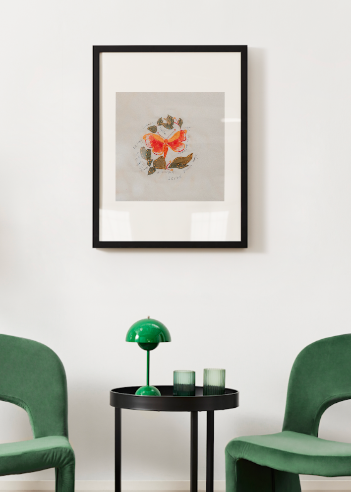 "Golden Butterfly" Fine Art Print