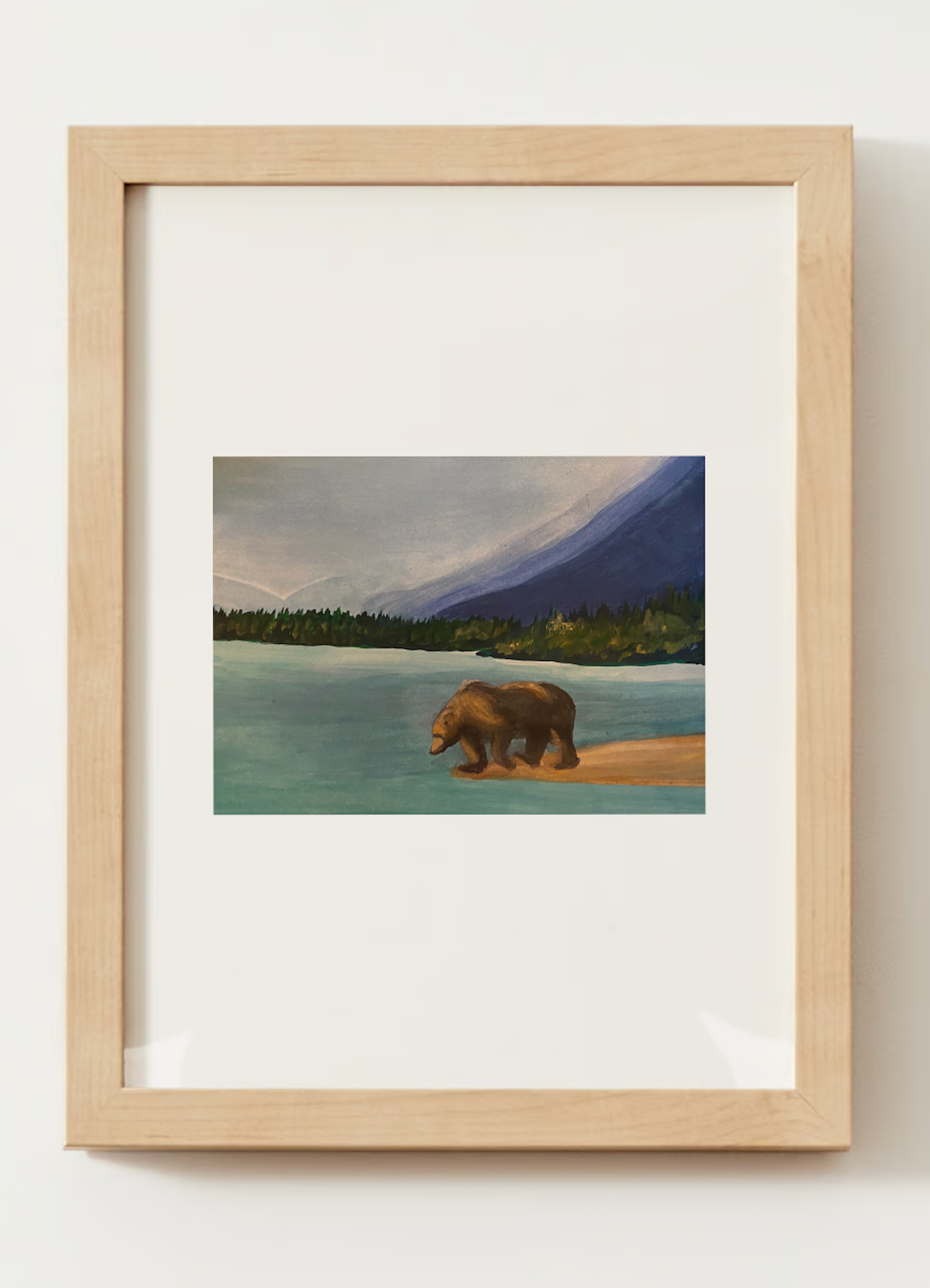 "Bear Mountains" Watercolor Print