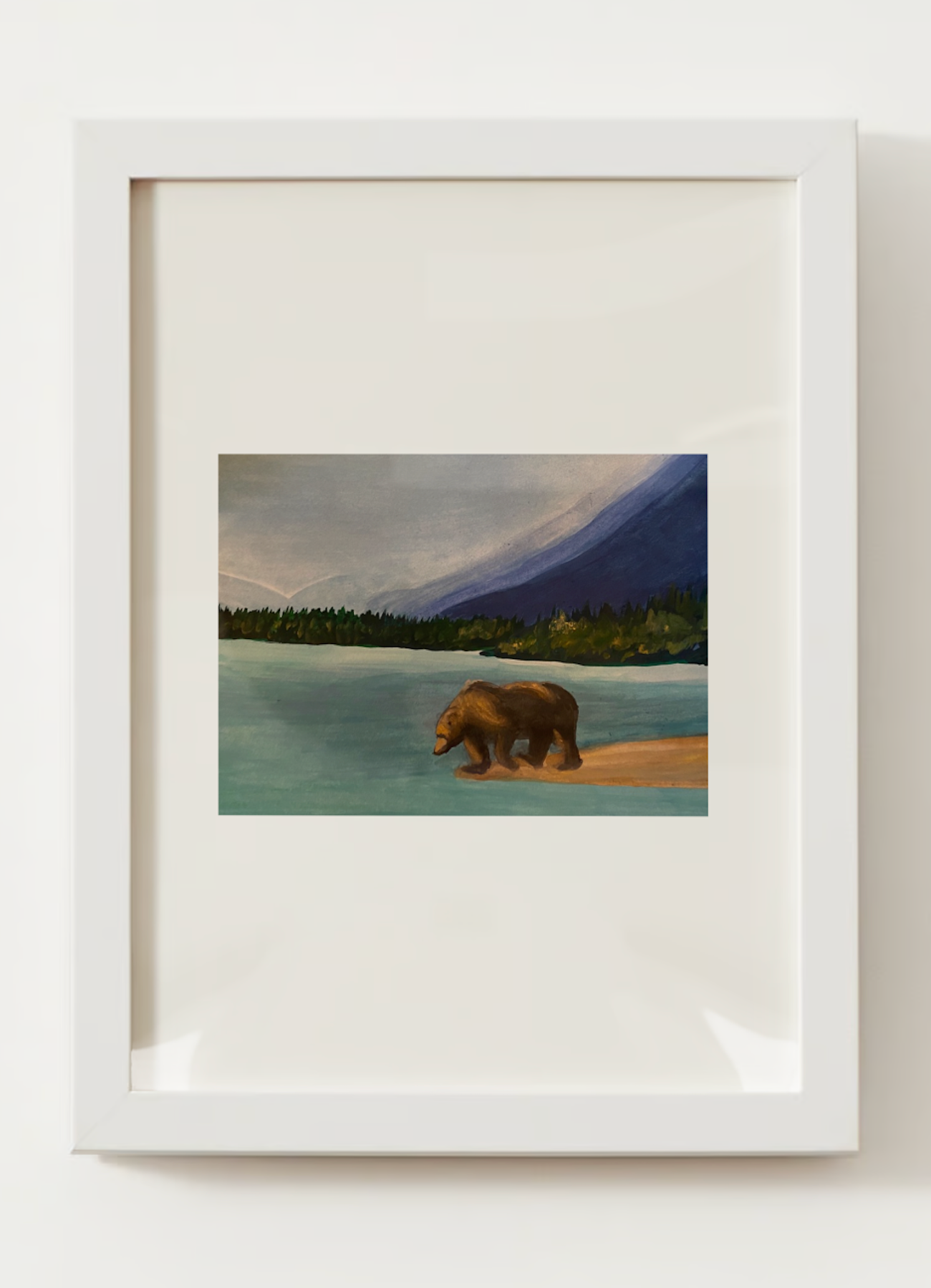 "Bear Mountains" Watercolor Print