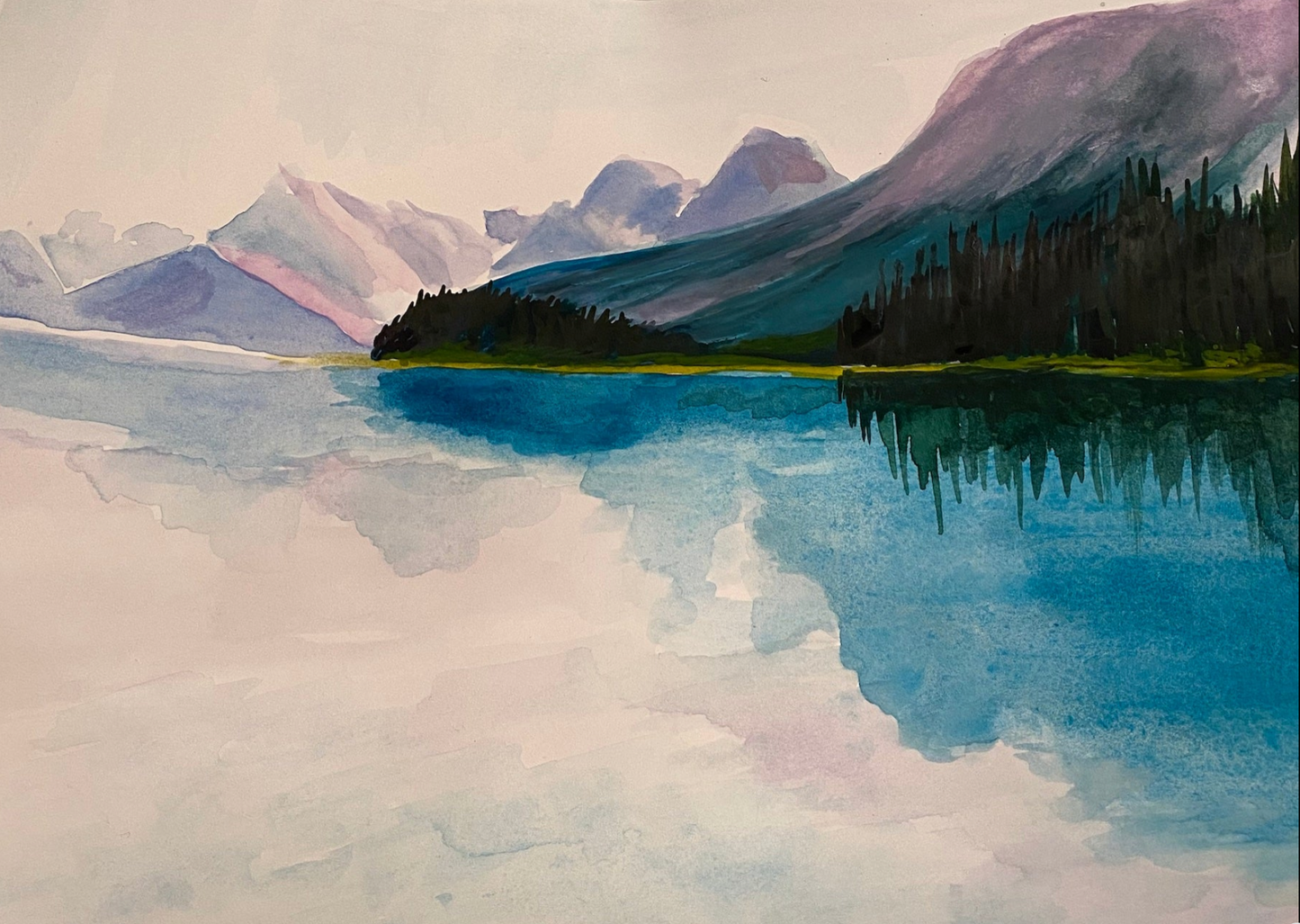 "Clear Canadian Waters" Watercolor Print