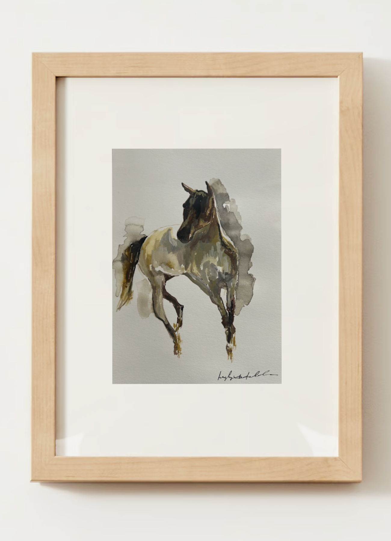 "Galloping Horse" Watercolor Print
