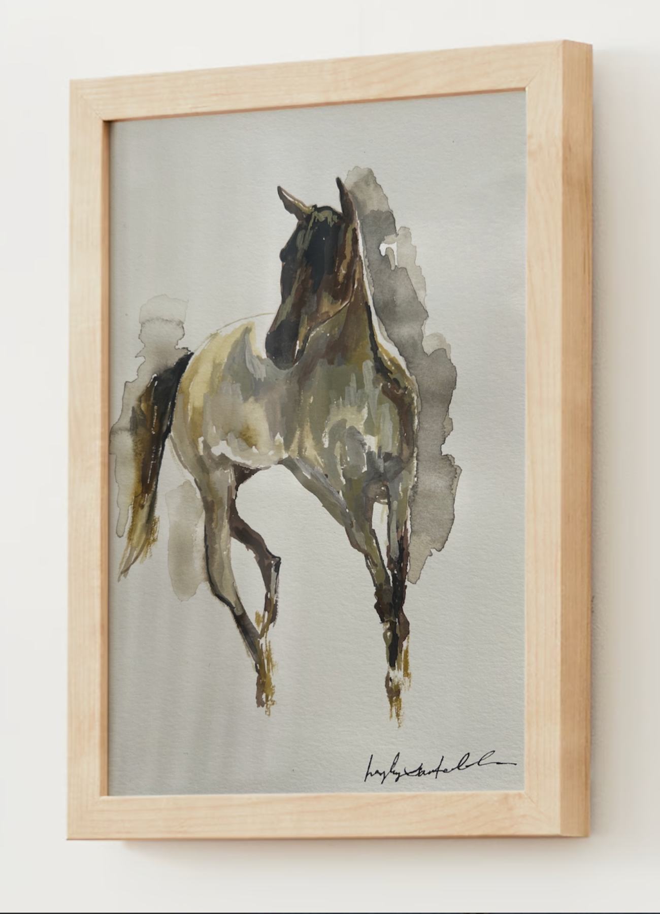 "Galloping Horse" Watercolor Print