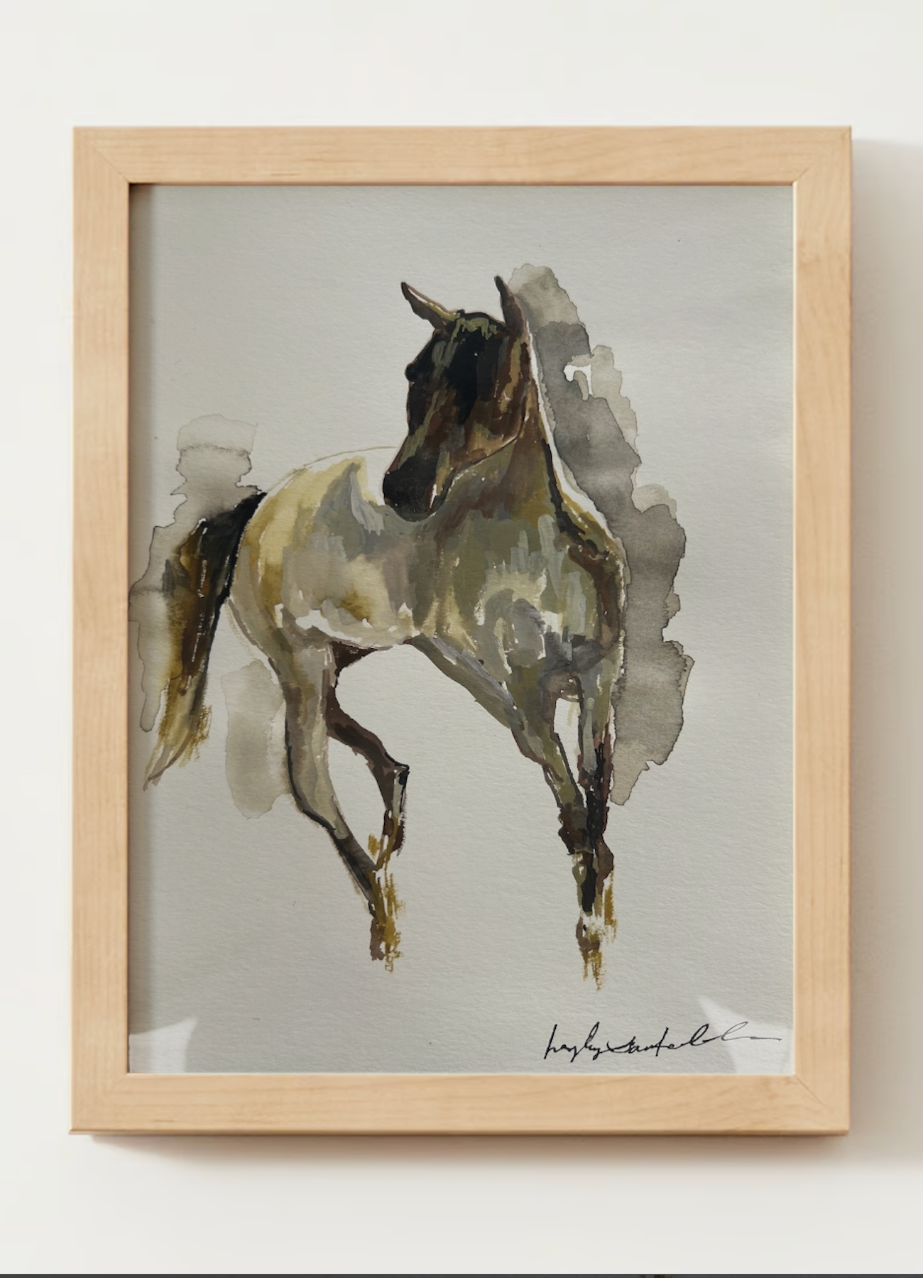 "Galloping Horse" Watercolor Print