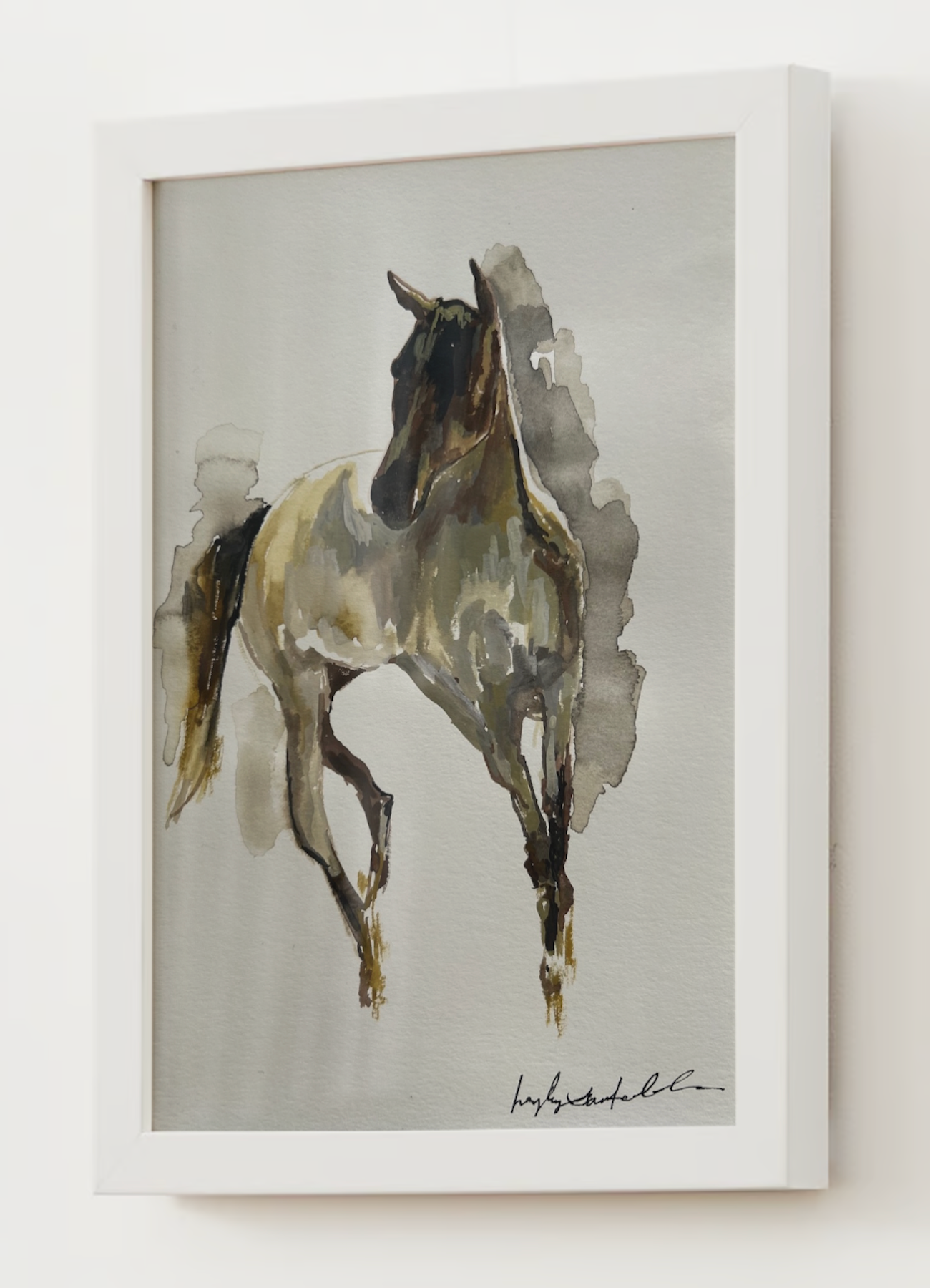 "Galloping Horse" Watercolor Print