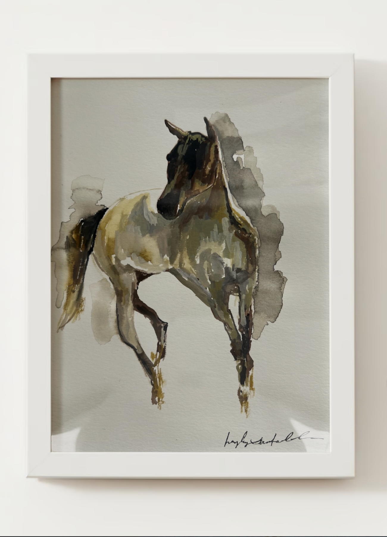 "Galloping Horse" Watercolor Print