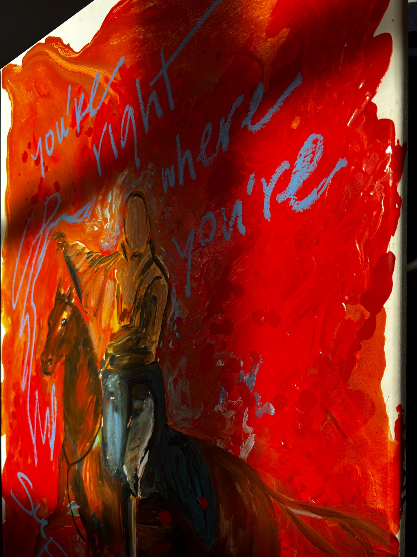 "Horse in the Park" Original Painting