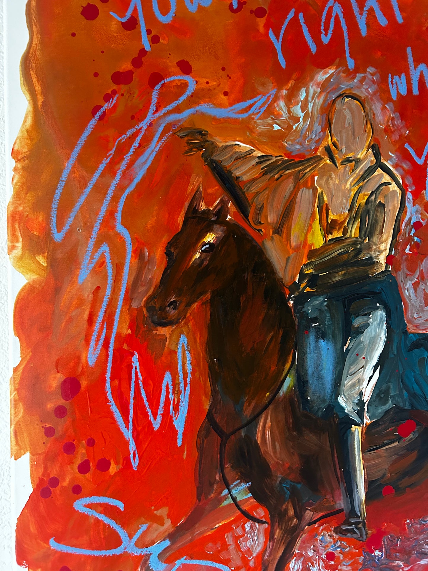 "Horse in the Park" Original Painting