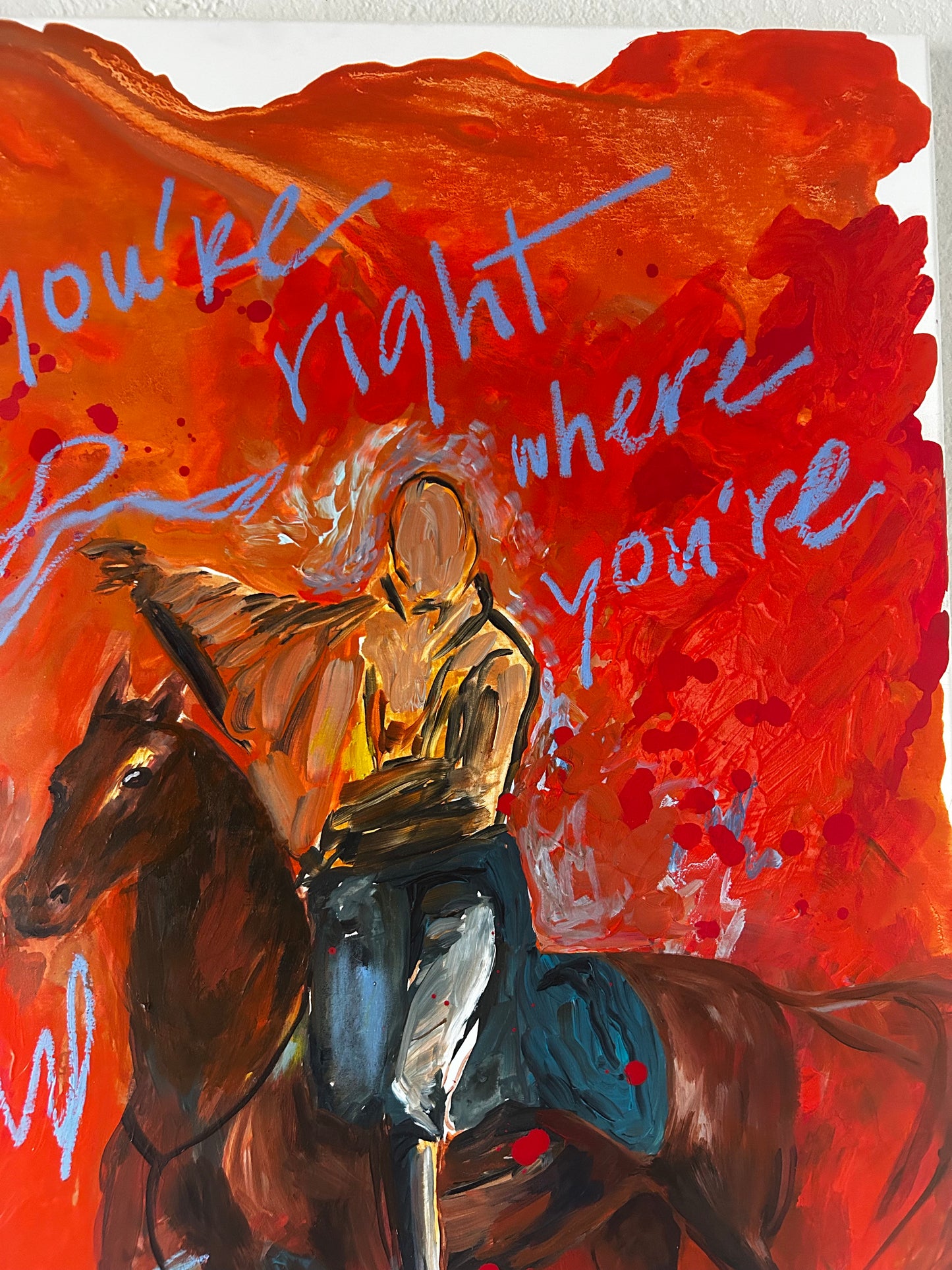 "Horse in the Park" Original Painting