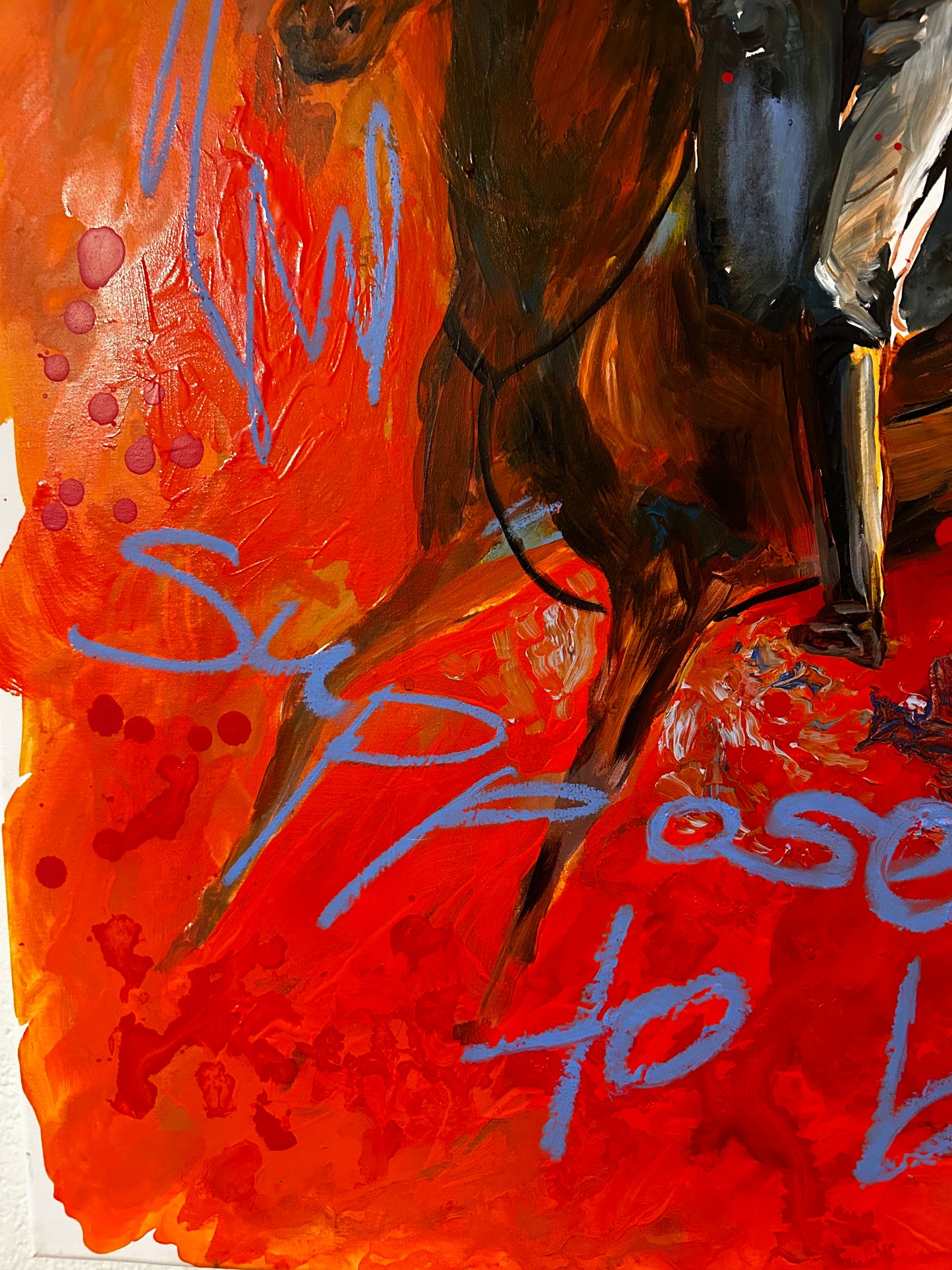 "Horse in the Park" Original Painting