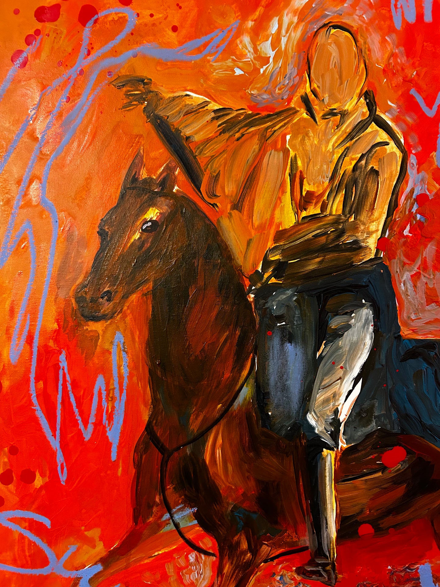 "Horse in the Park" Original Painting