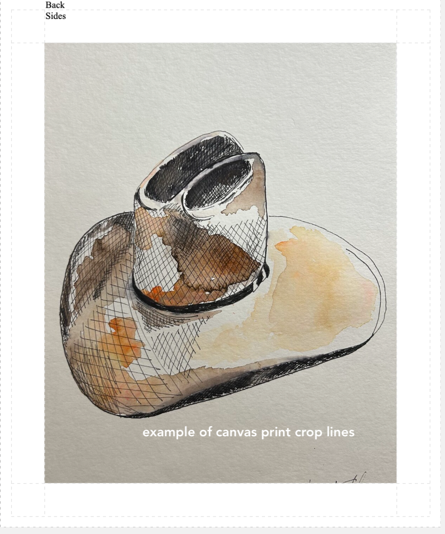 "Ranch Hat" Watercolor Print