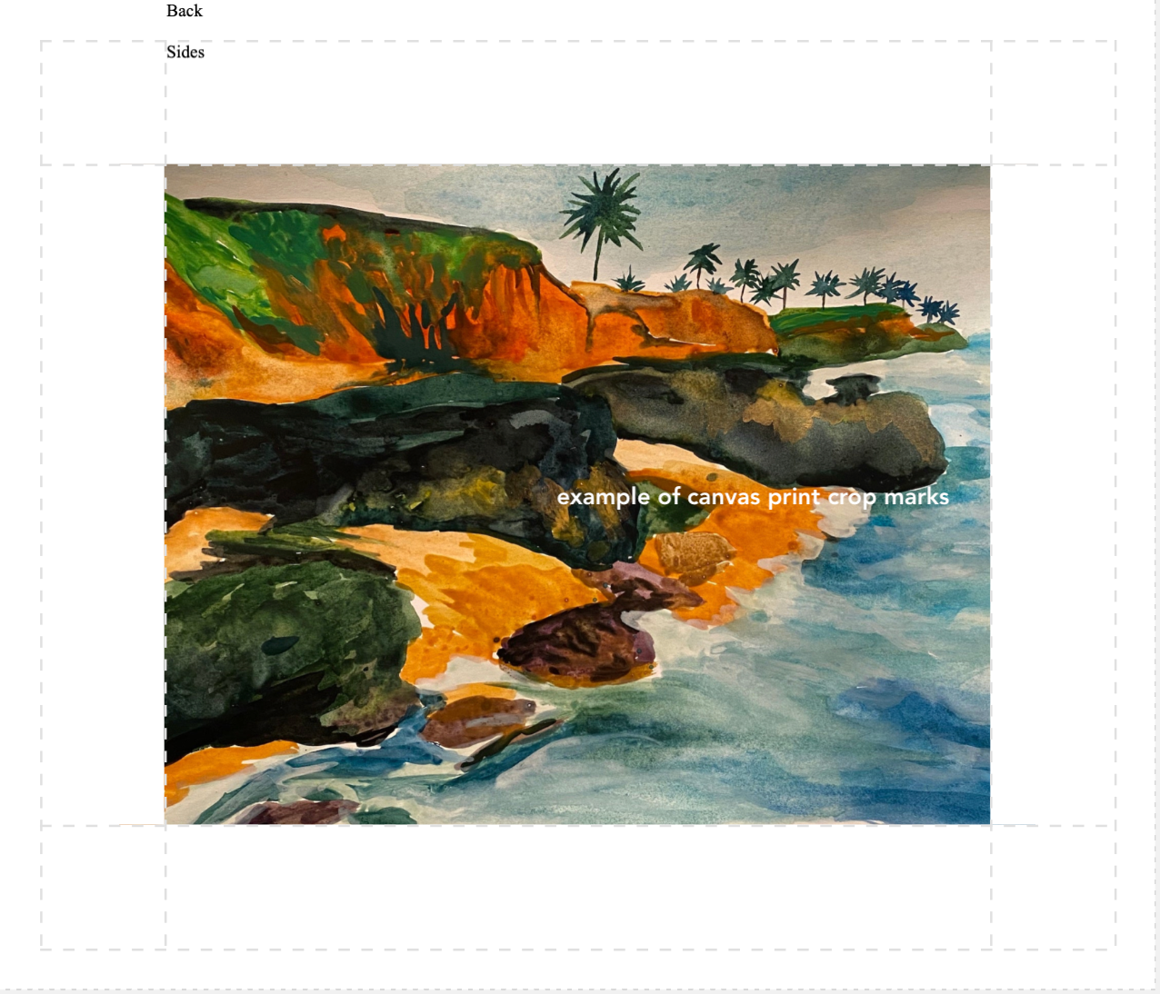 "Seaside in India" Watercolor Print