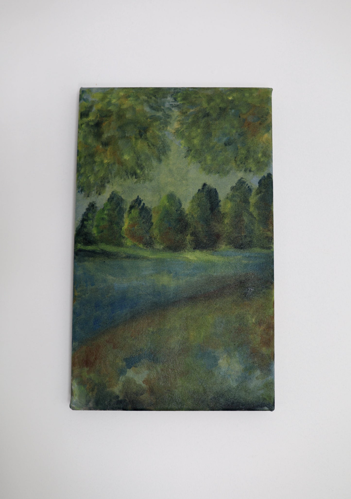 The Riverbank: Original Oil Painting