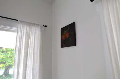 Orange Leaves for Healing: Original Oil Painting