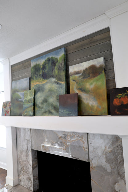 The Riverbank: Original Oil Painting