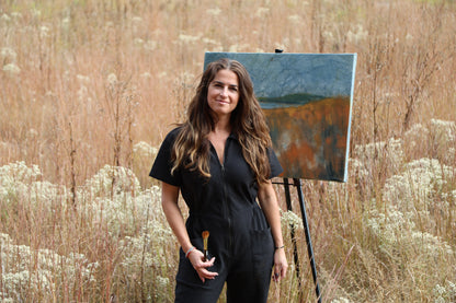 Golden Meadow: Original Oil Painting