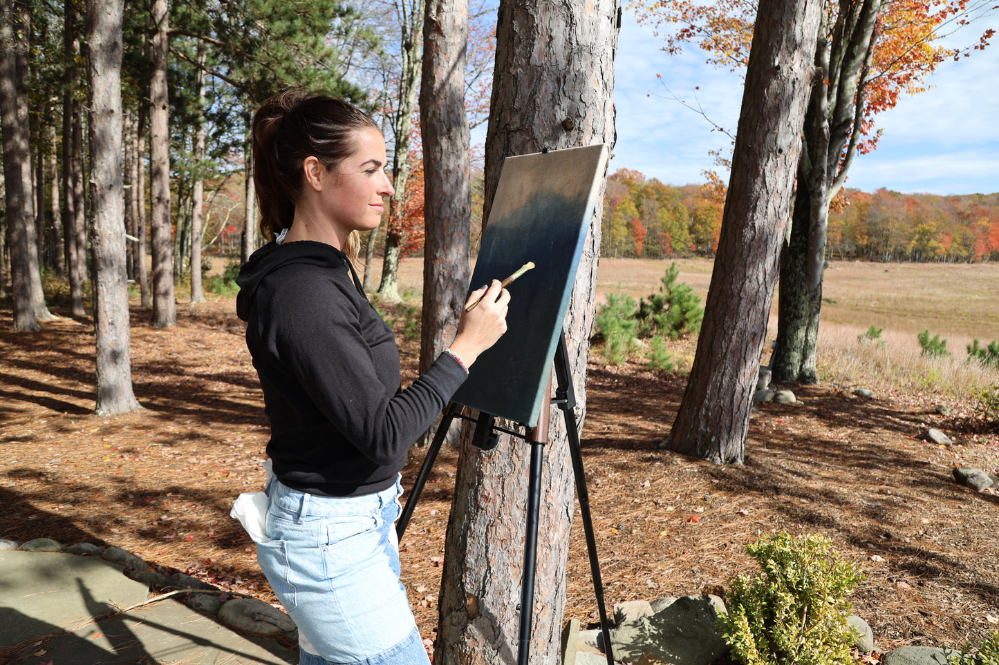 Autumn Lake: Original Oil Painting