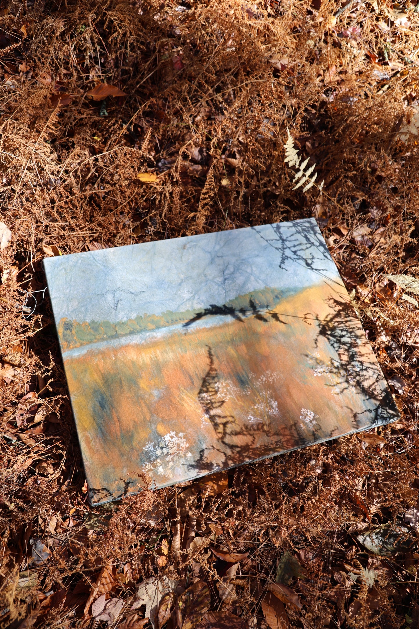 Golden Meadow: Original Oil Painting