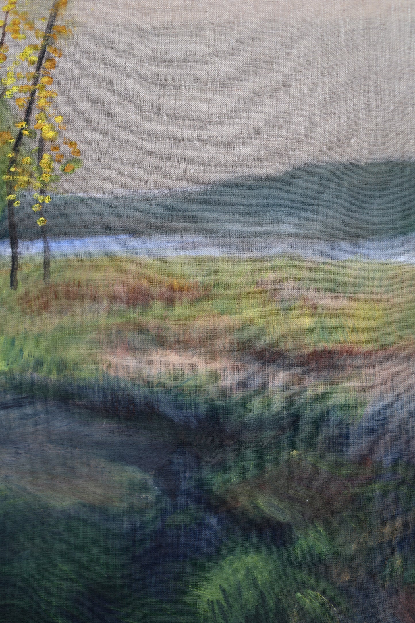 Running Stream: Original Oil Painting