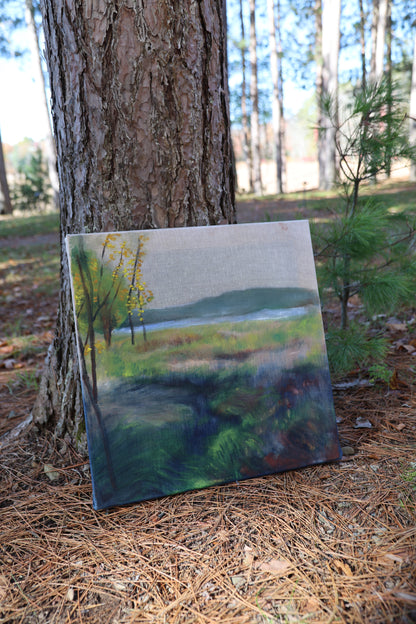 Running Stream: Original Oil Painting
