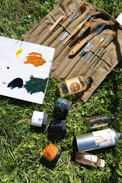 Grazing Deer: Original Oil Painting