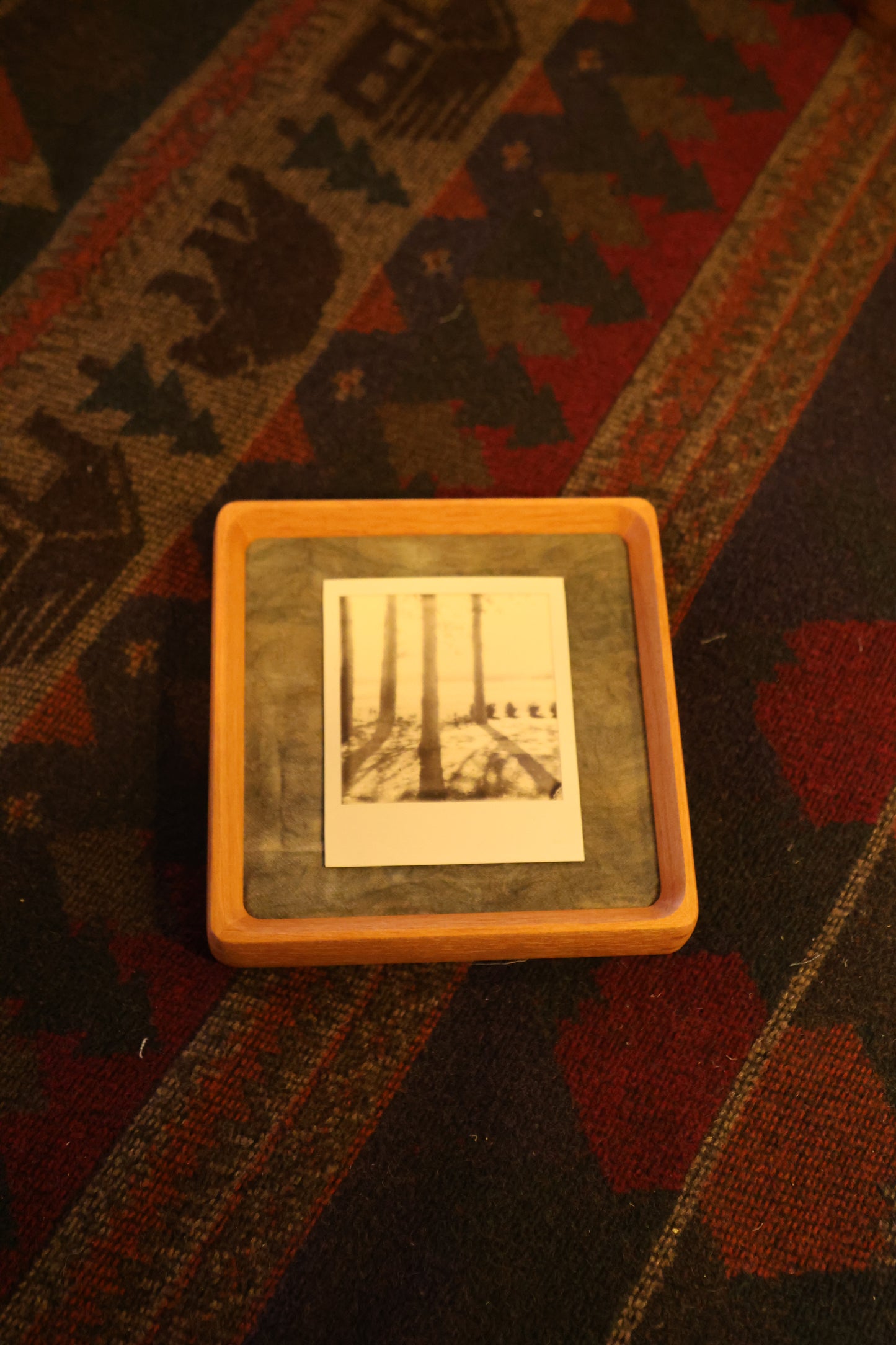 Polaroid 6x6" Teak Wood Frame: The Point