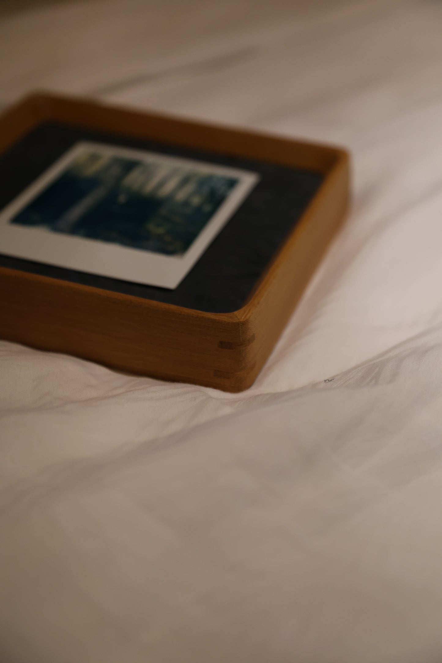 Polaroid 6x6" Teak Wood Frame: Cabin in the Woods