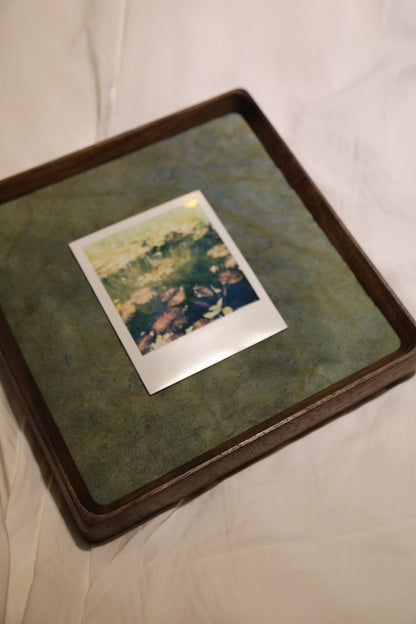 Polaroid 8x8" Walnut Wood Frame: The Pond