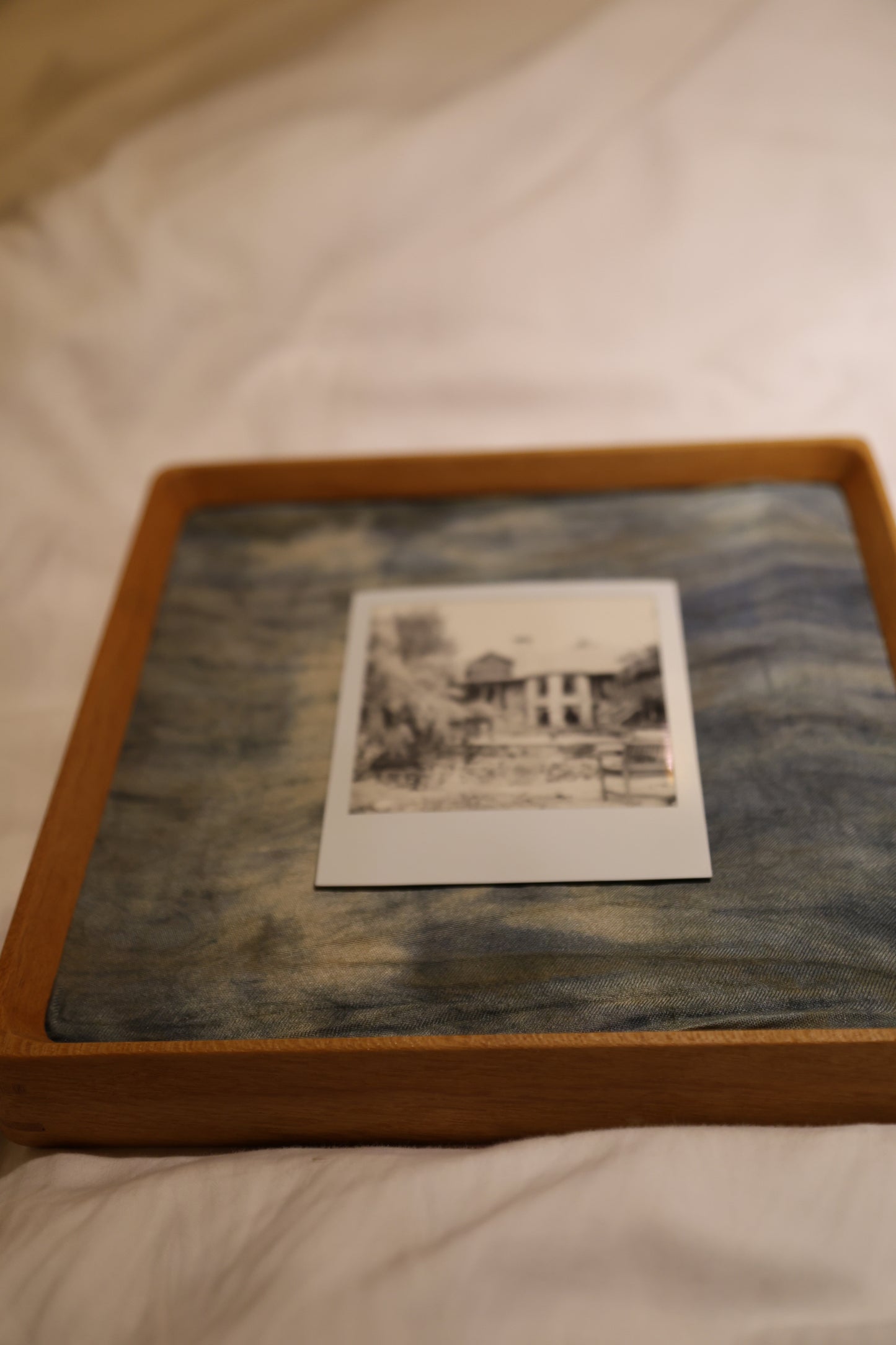 Polaroid 8x8" Teak Wood Frame: The Chatwal Lodge