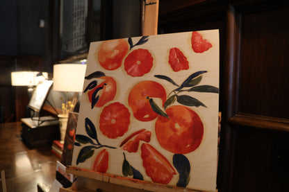 Grapefruit: Original Oil Painting