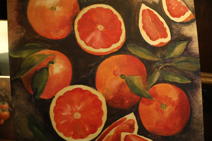 Grapefruit: Original Oil Painting