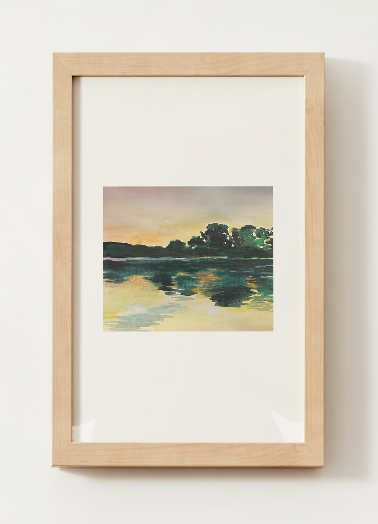 "The Lake" Watercolor Print