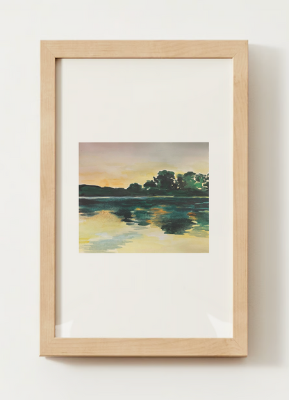 "The Lake" Watercolor Print