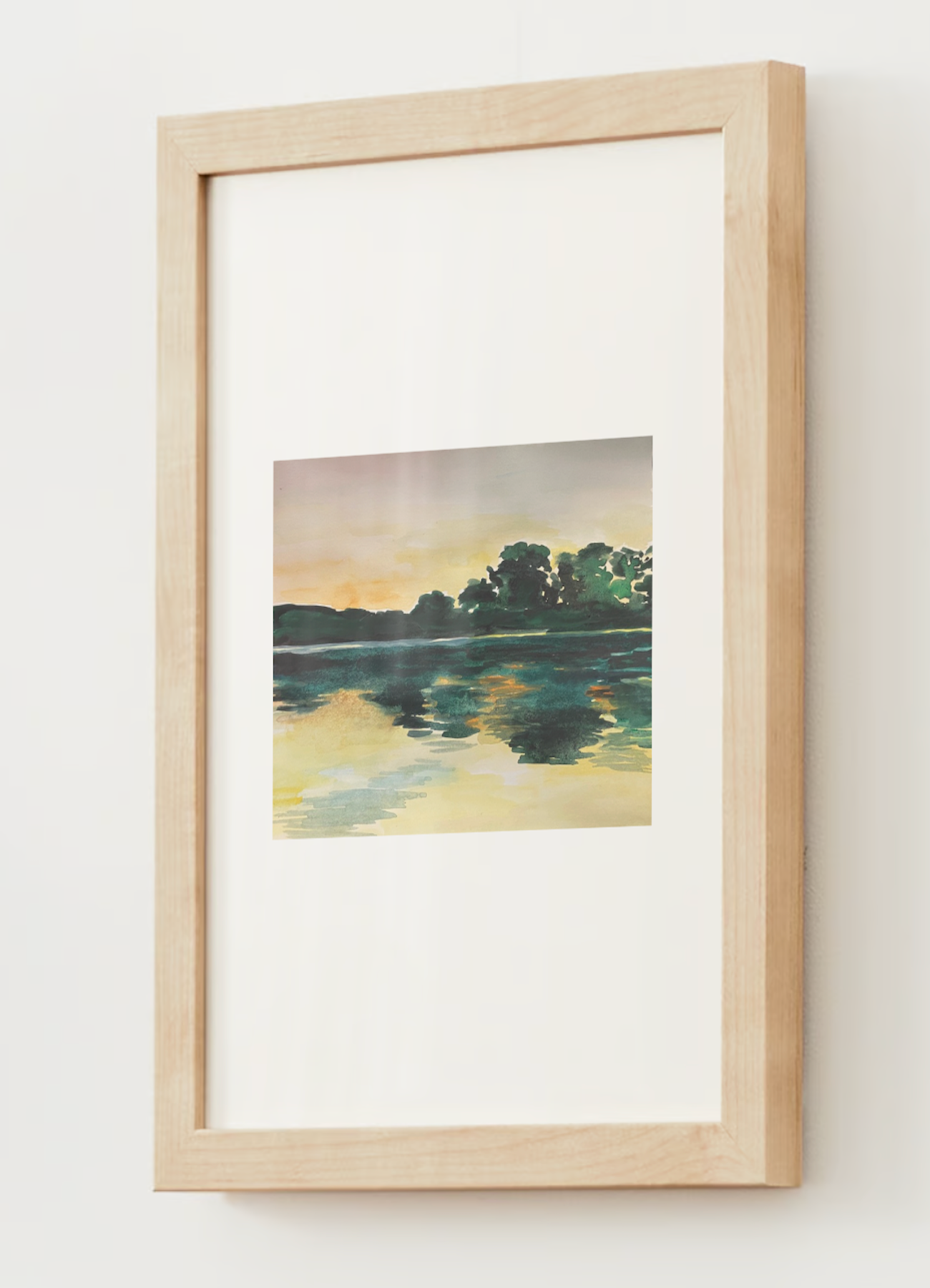 "The Lake" Watercolor Print