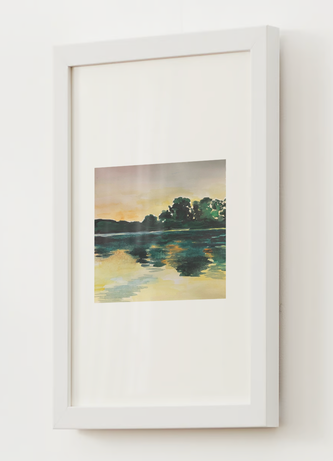 "The Lake" Watercolor Print