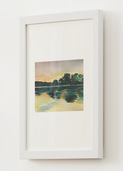 "The Lake" Watercolor Print