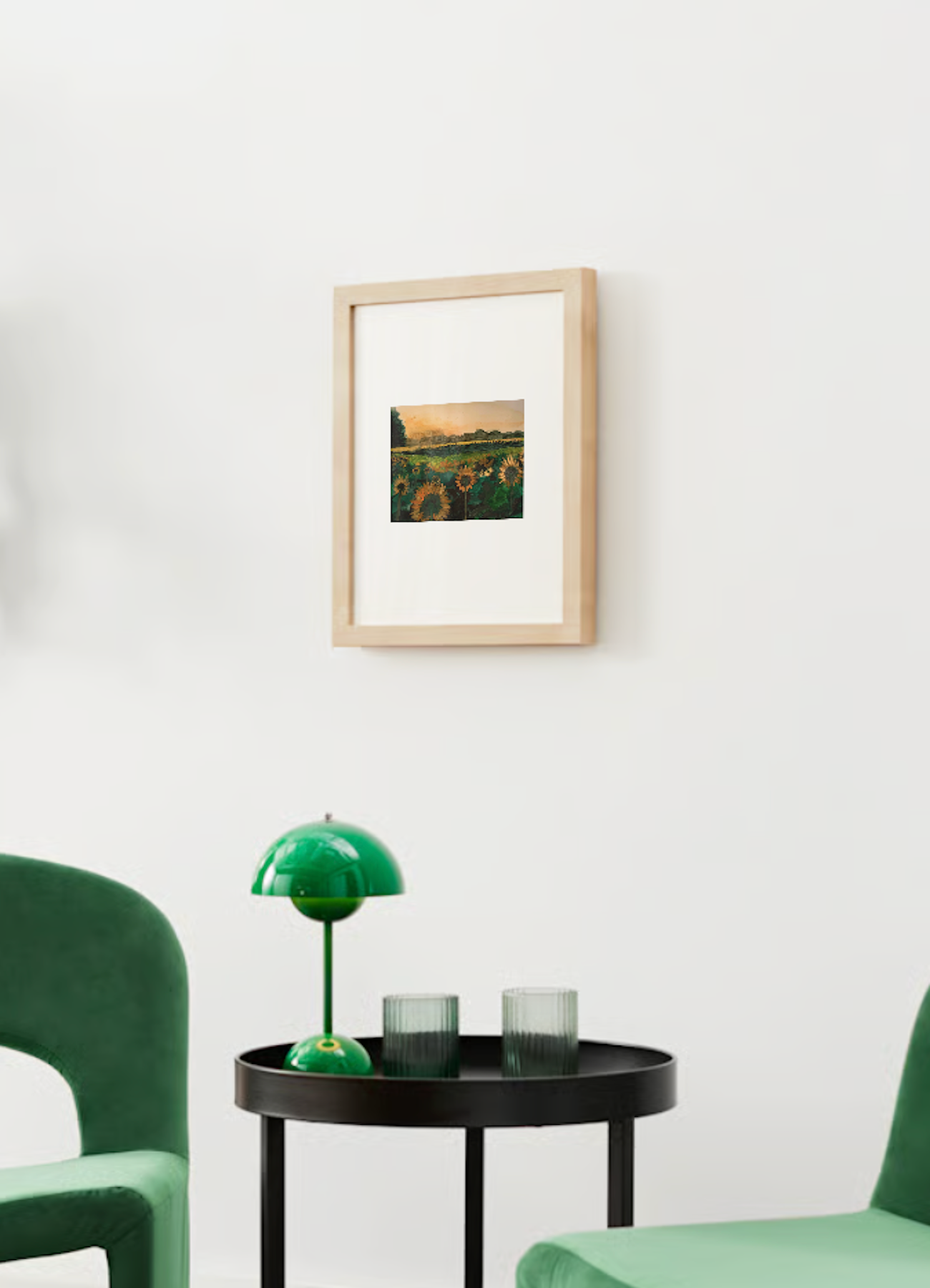 "Sunflower Meadow" Watercolor Print