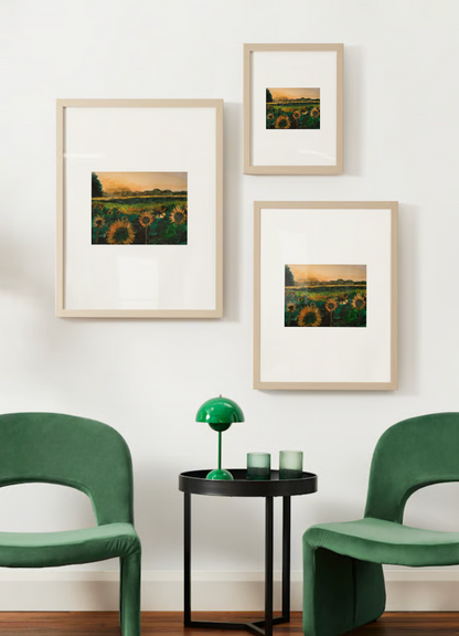 "Sunflower Meadow" Watercolor Print