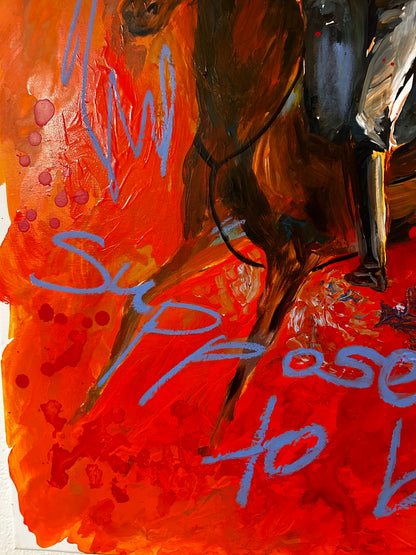 "Horse in the Park" Original Painting