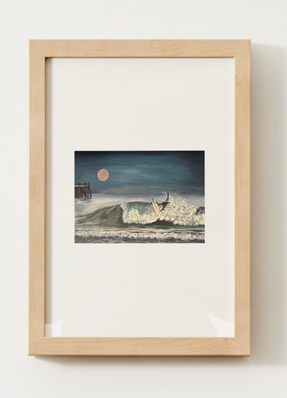 "Surfer at the Pier" Acrylic Print