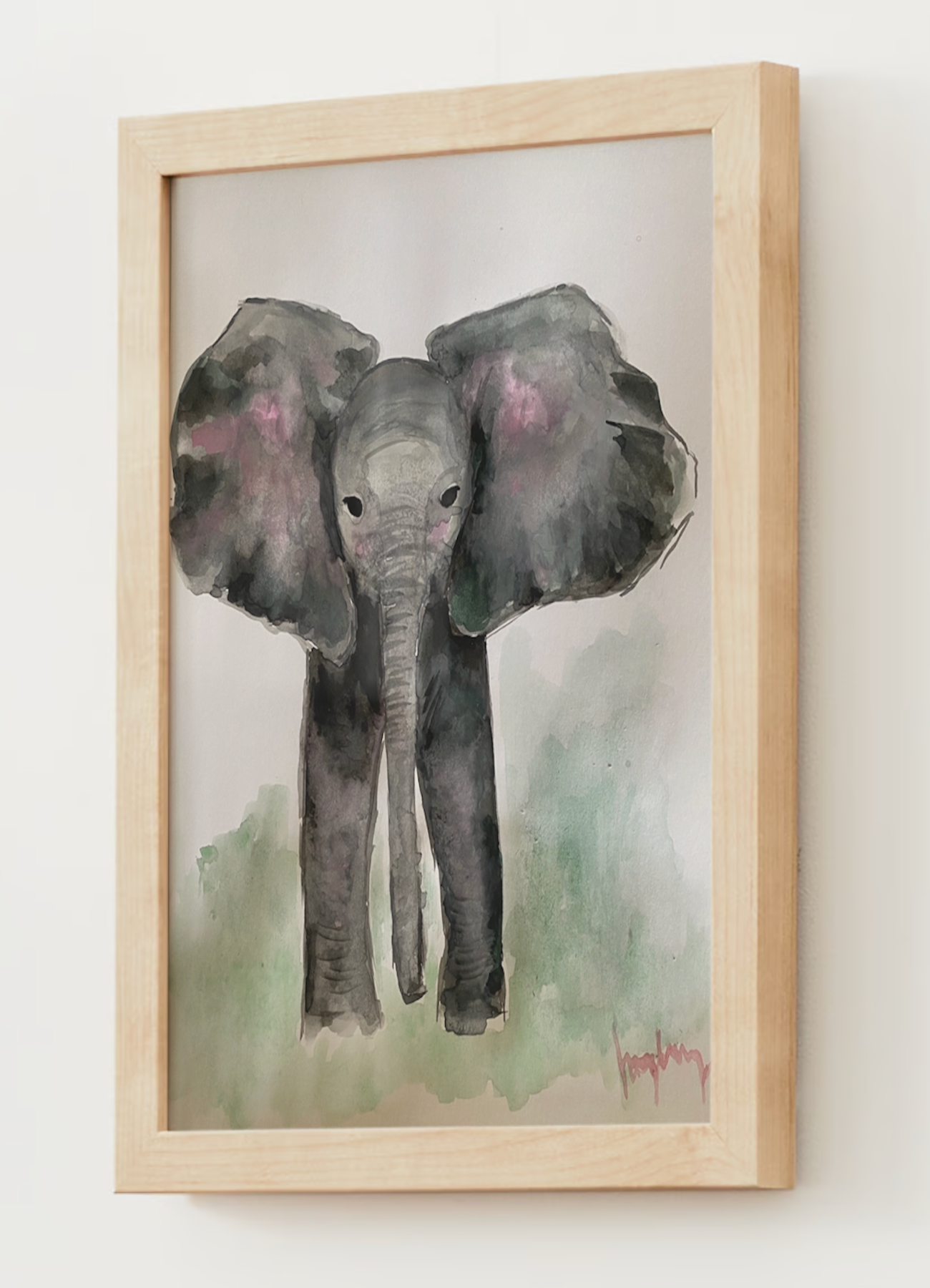 "The Elephant" Watercolor Print