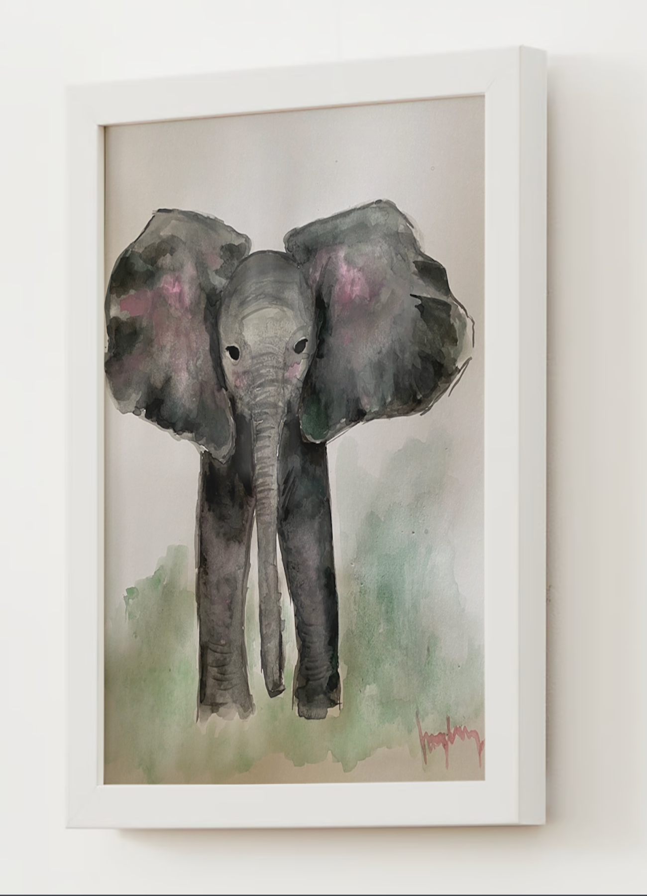 "The Elephant" Watercolor Print