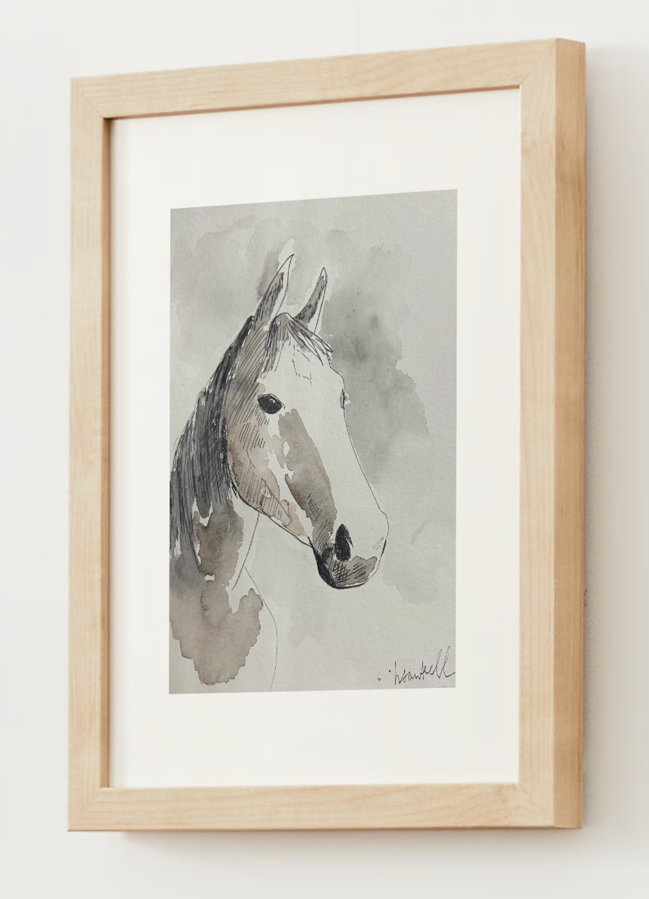 "The Horse" Watercolor Print