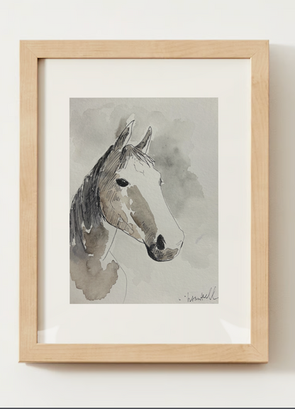 "The Horse" Watercolor Print