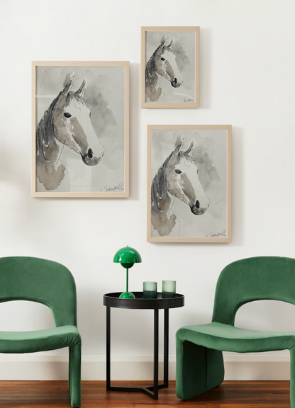 "The Horse" Watercolor Print